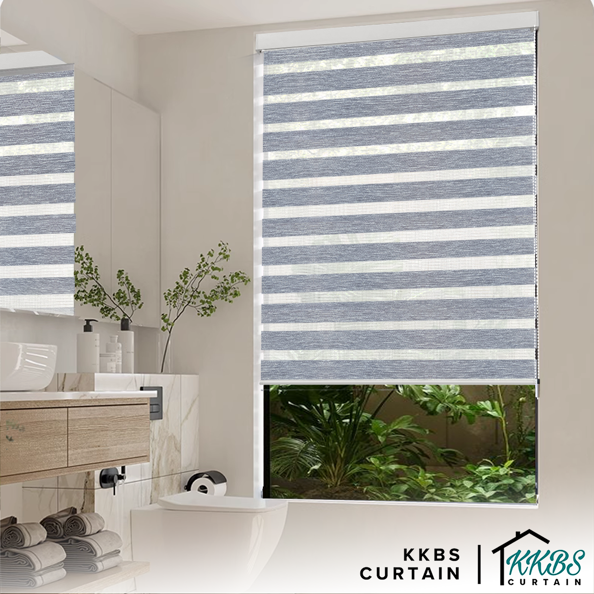 Santiago Semi Blackout Zebra Blinds Custom Made