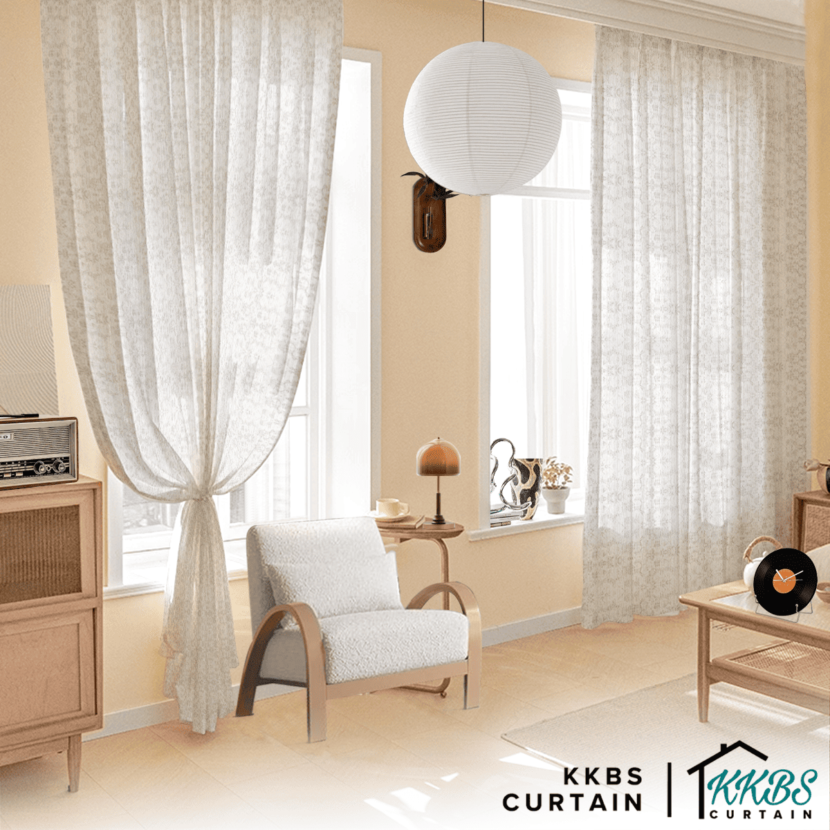 Yogita Sheer Curtain  Custom Made