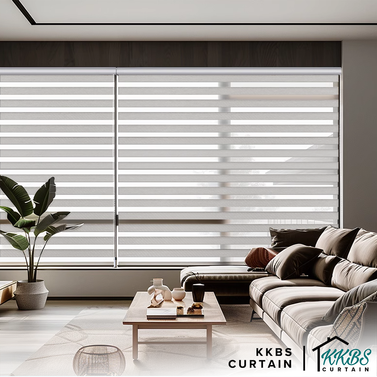 Benito Semi Blackout Zebra Blinds Custom Made