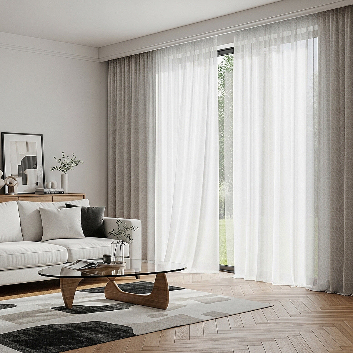 Alvera Sheer Curtain / Net Curtain Ready Made