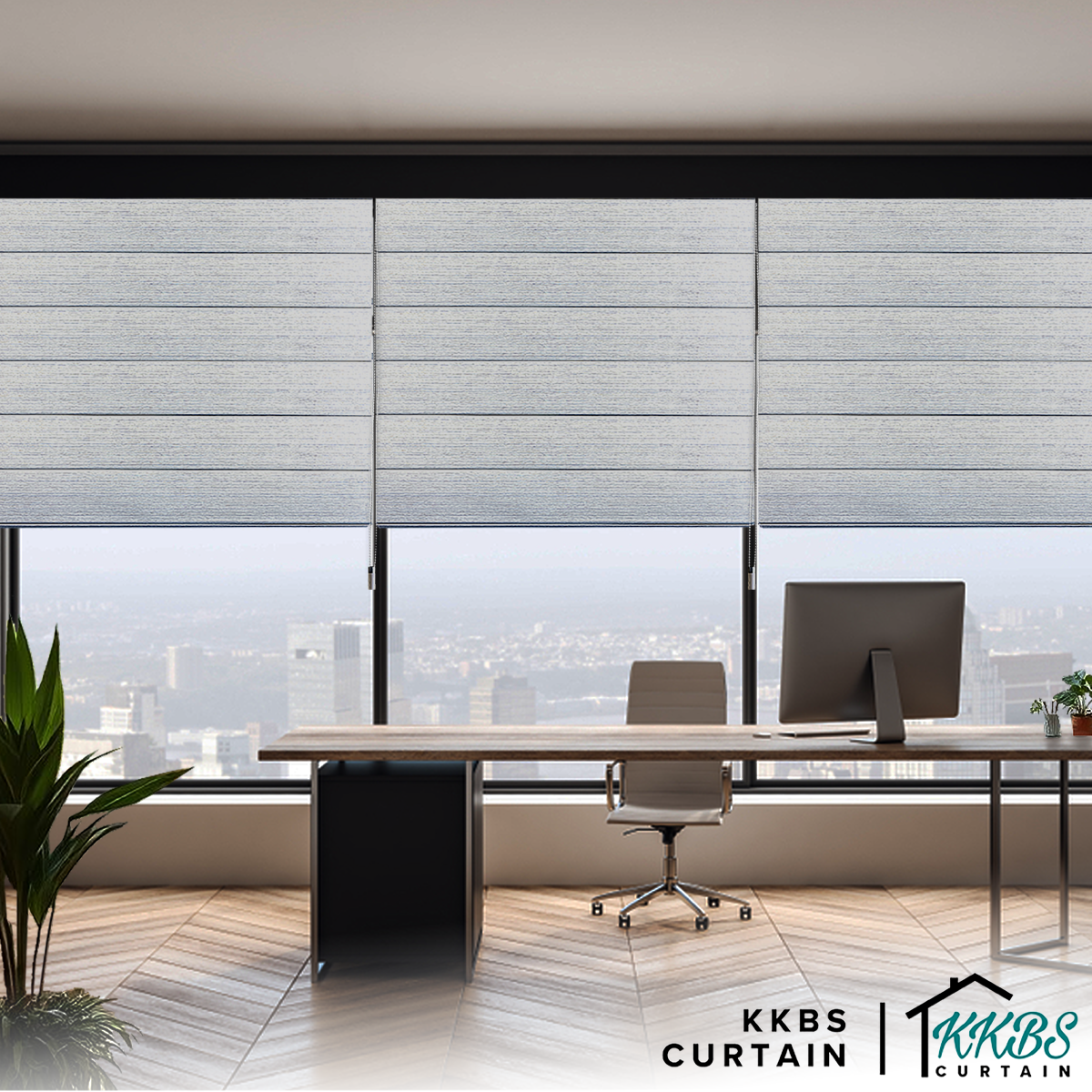 Luciano Semi Blackout Roman Blinds Custom Made Page 1