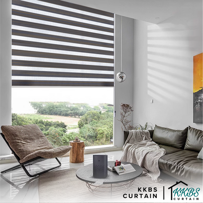 Felicio Semi Blackout Zebra Blinds Custom Made