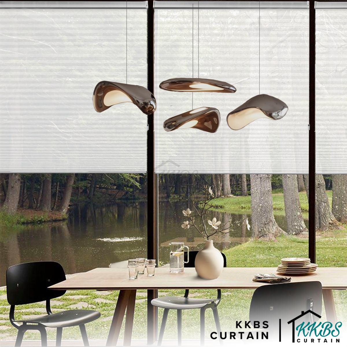 Noriko 38mm Semi Blackout Honeycomb Blinds Custom Made