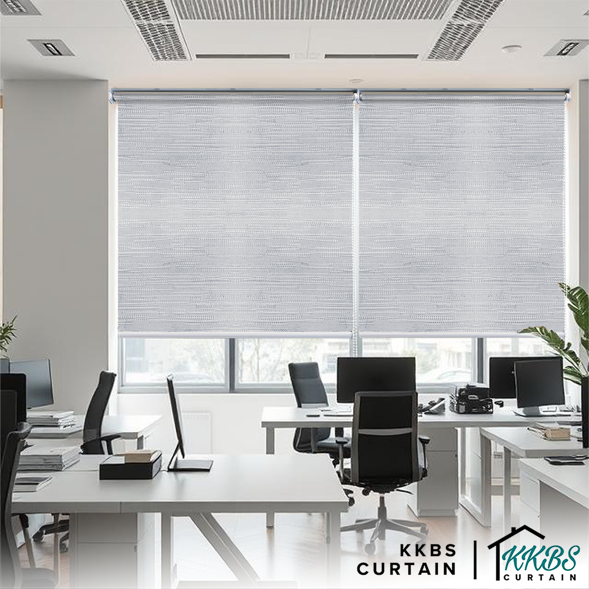 Rufino 100% Blackout Roller Blinds Custom Made