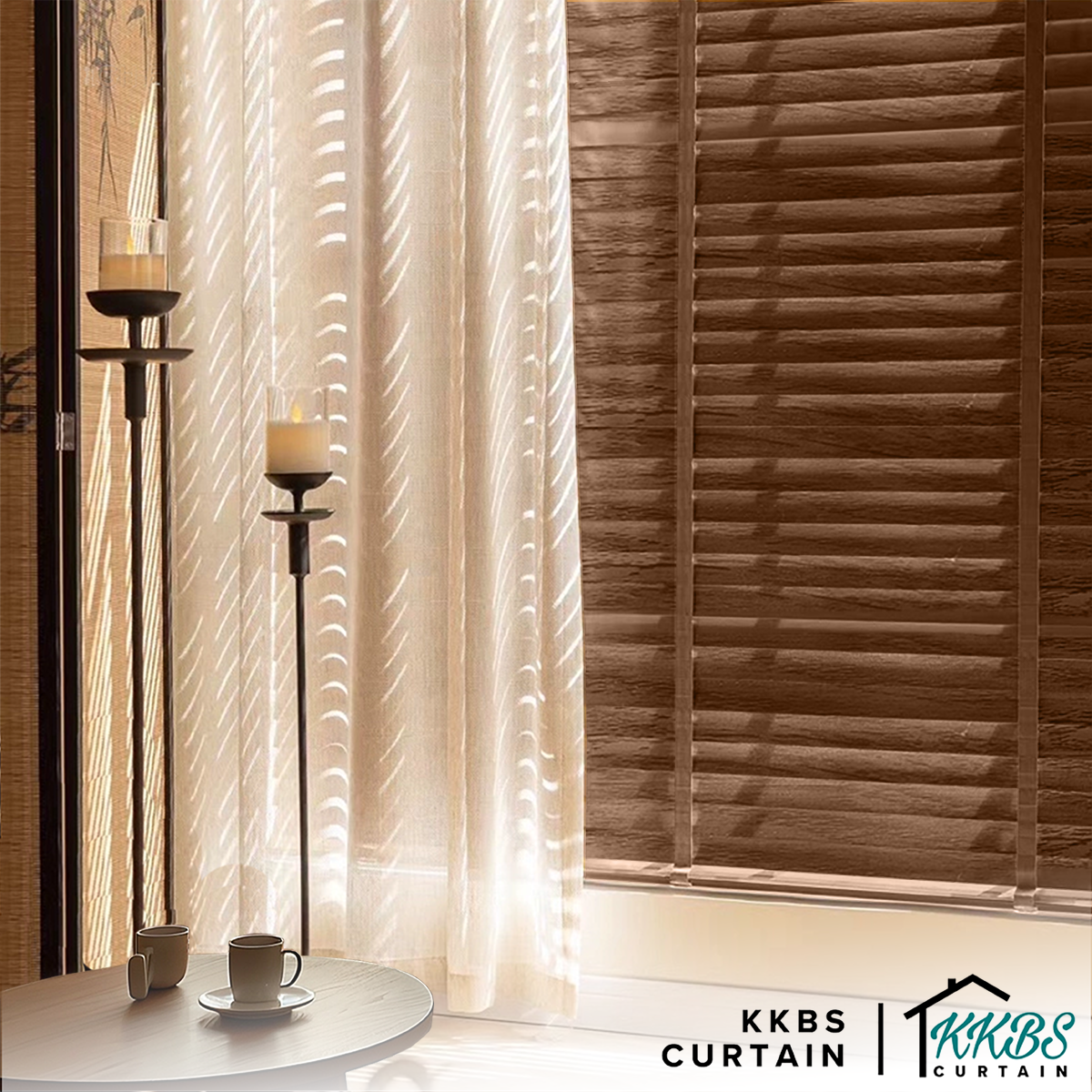 Umeko 50mm Wooden Blinds Custom Made