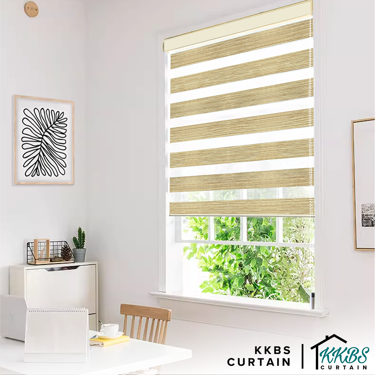 Emiko Semi Blackout Zebra Blinds Custom Made