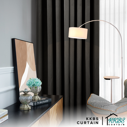 Canola 80%+ Blackout Curtain Minimalist Hook &amp; Eyelet