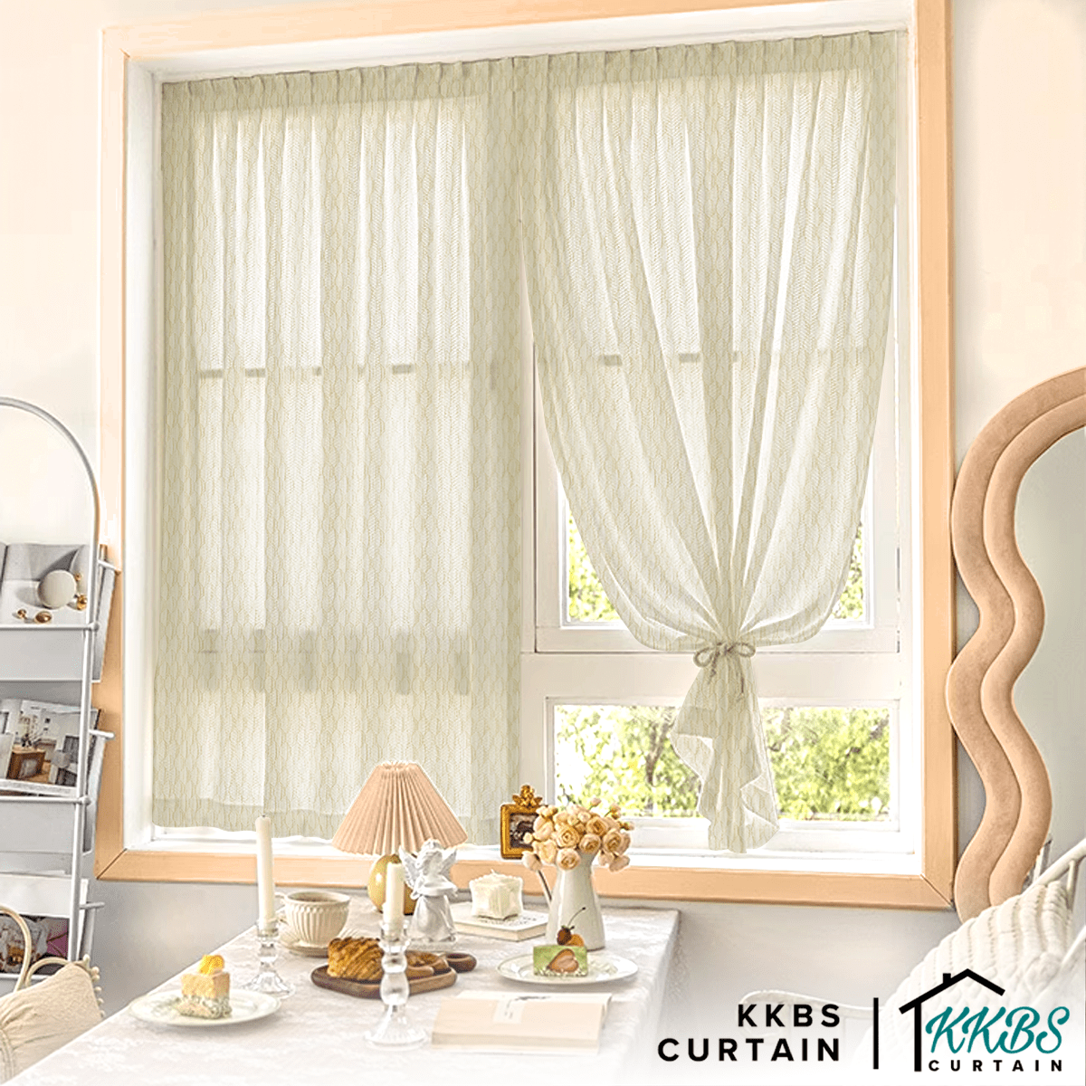 Tanoka Sheer Curtain  Custom Made