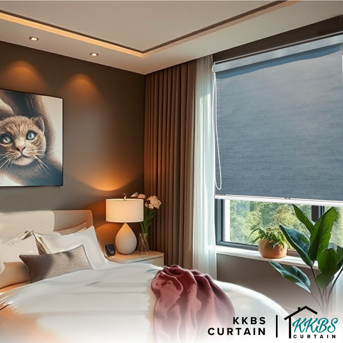 Callisto 100% Blackout Roller Blinds Custom Made