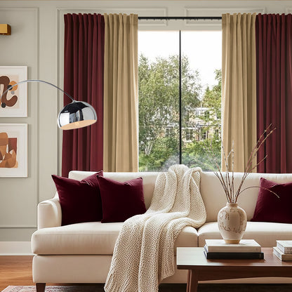 Melina 90-98% Blackout Curtain Ready Made - Extra Width