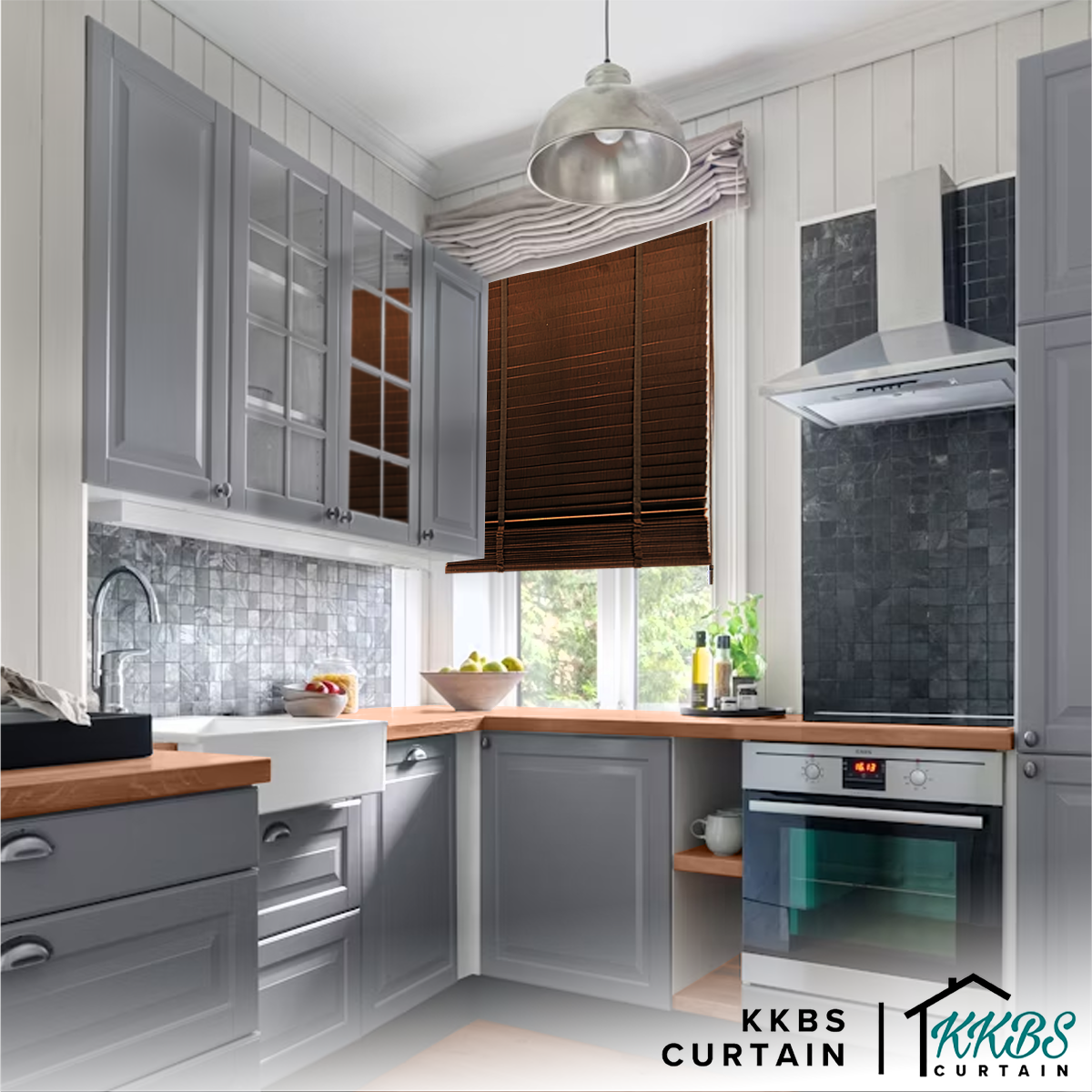 Nezuko 50mm Faux Wood Blinds Waterproof Custom Made