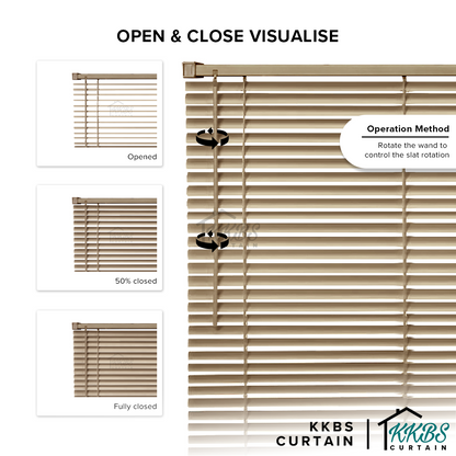 Rolezzo 25mm Venetian Blinds PVC Ready Made Complete Set