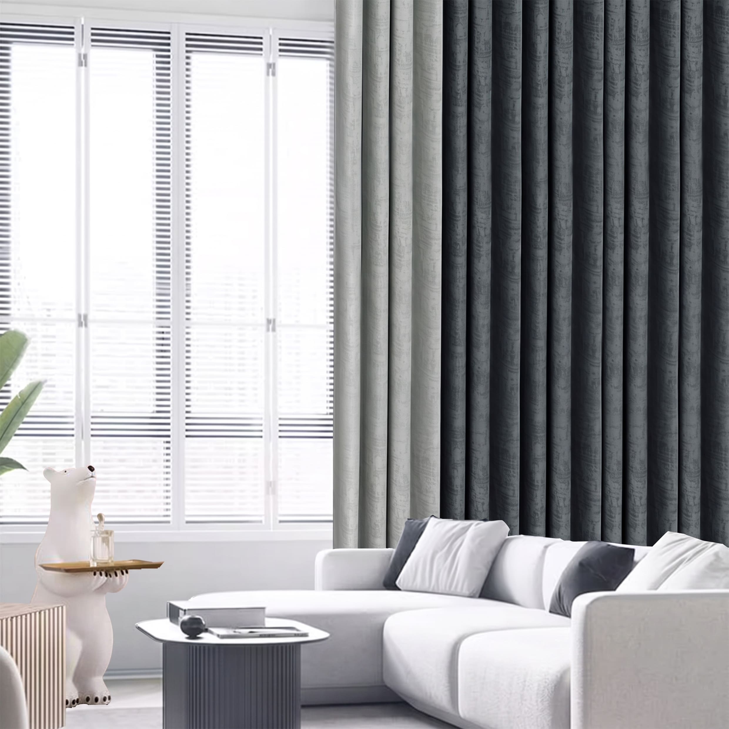 Jorica 85-95% Blackout Curtain Ready Made - Extra Width