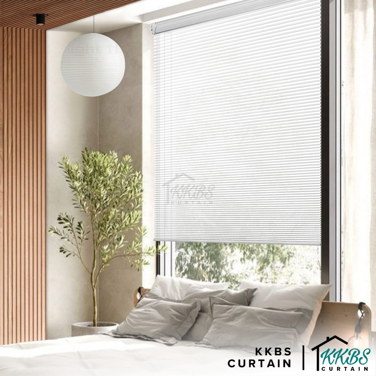 Noriko 38mm Semi Blackout Honeycomb Blinds Custom Made
