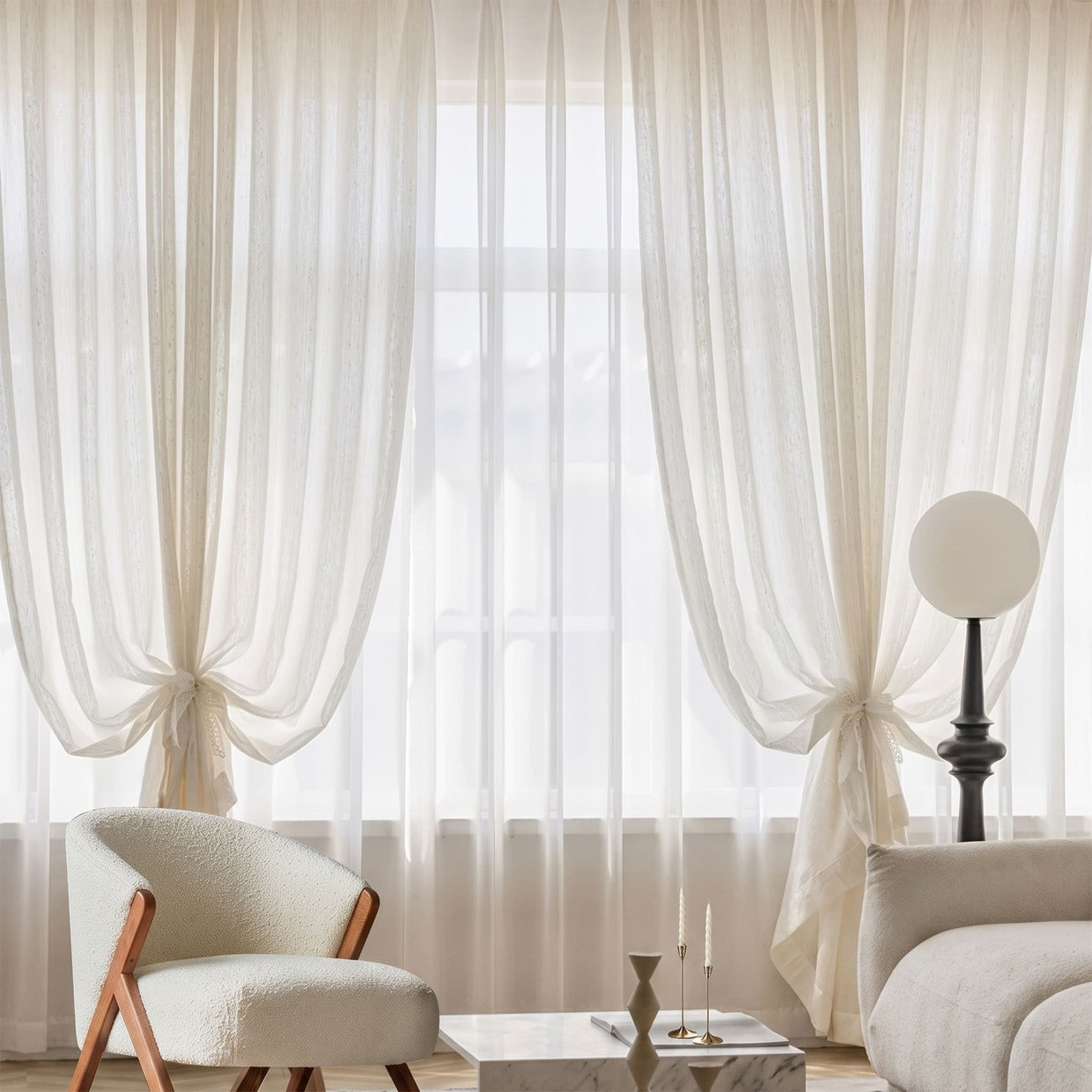 Delimy Sheer Curtain Custom Made