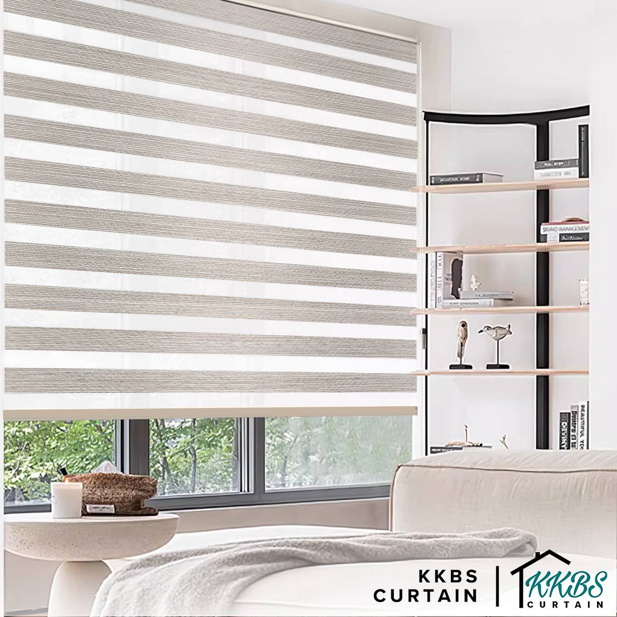 Emiko Semi Blackout Zebra Blinds Custom Made