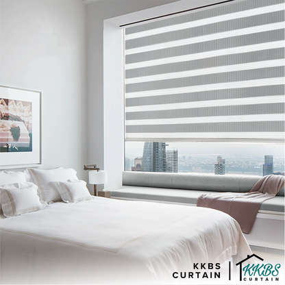 Kimiko Semi Blackout Zebra Blinds Custom Made