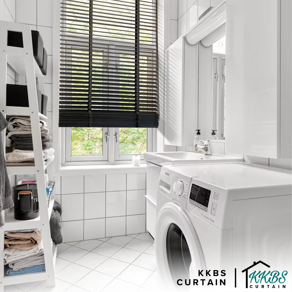 Alessio 35mm Faux Wood Blinds Waterproof Custom Made