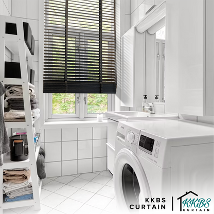 Alessio 35mm Faux Wood Blinds Waterproof Custom Made