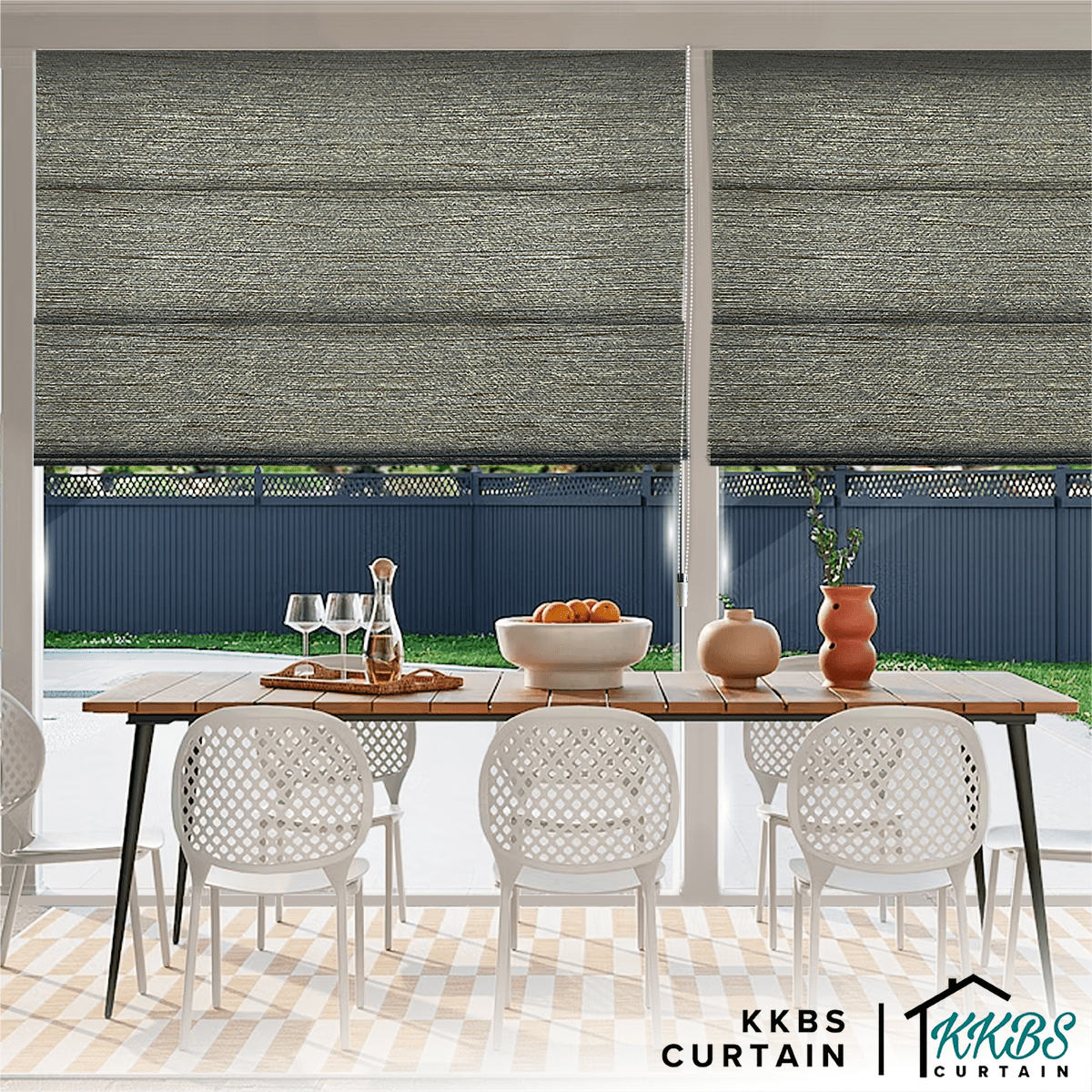 Sirocco Blackout Roman Blinds Custom Made