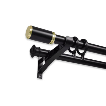 Morandy Curtain Rod End Cap Obsidian Black Colour