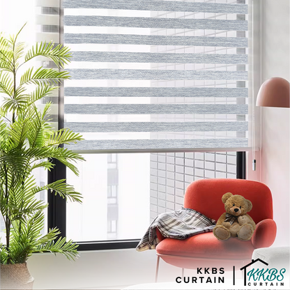 Kaneko Semi Blackout Zebra Blinds Custom Made