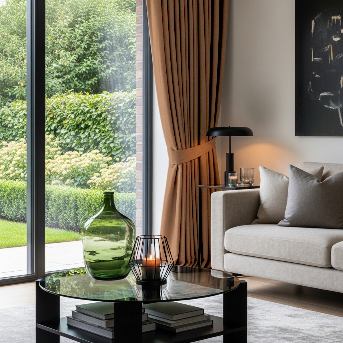 Melina 90-98% Blackout Curtain Ready Made - Extra Width