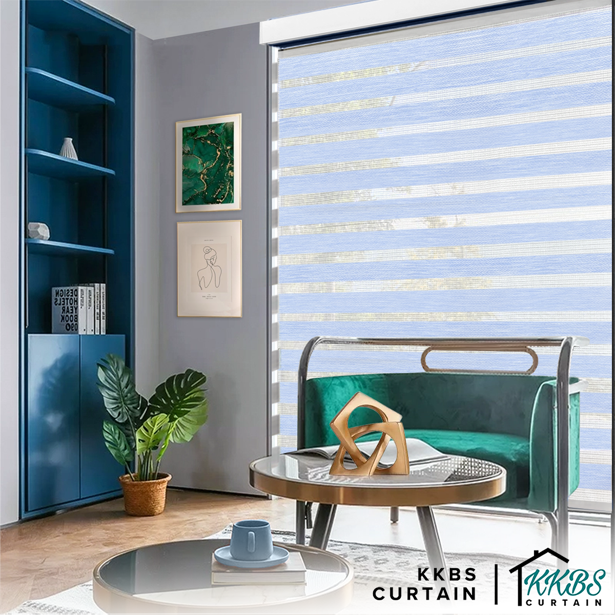 Santiago Semi Blackout Zebra Blinds Custom Made