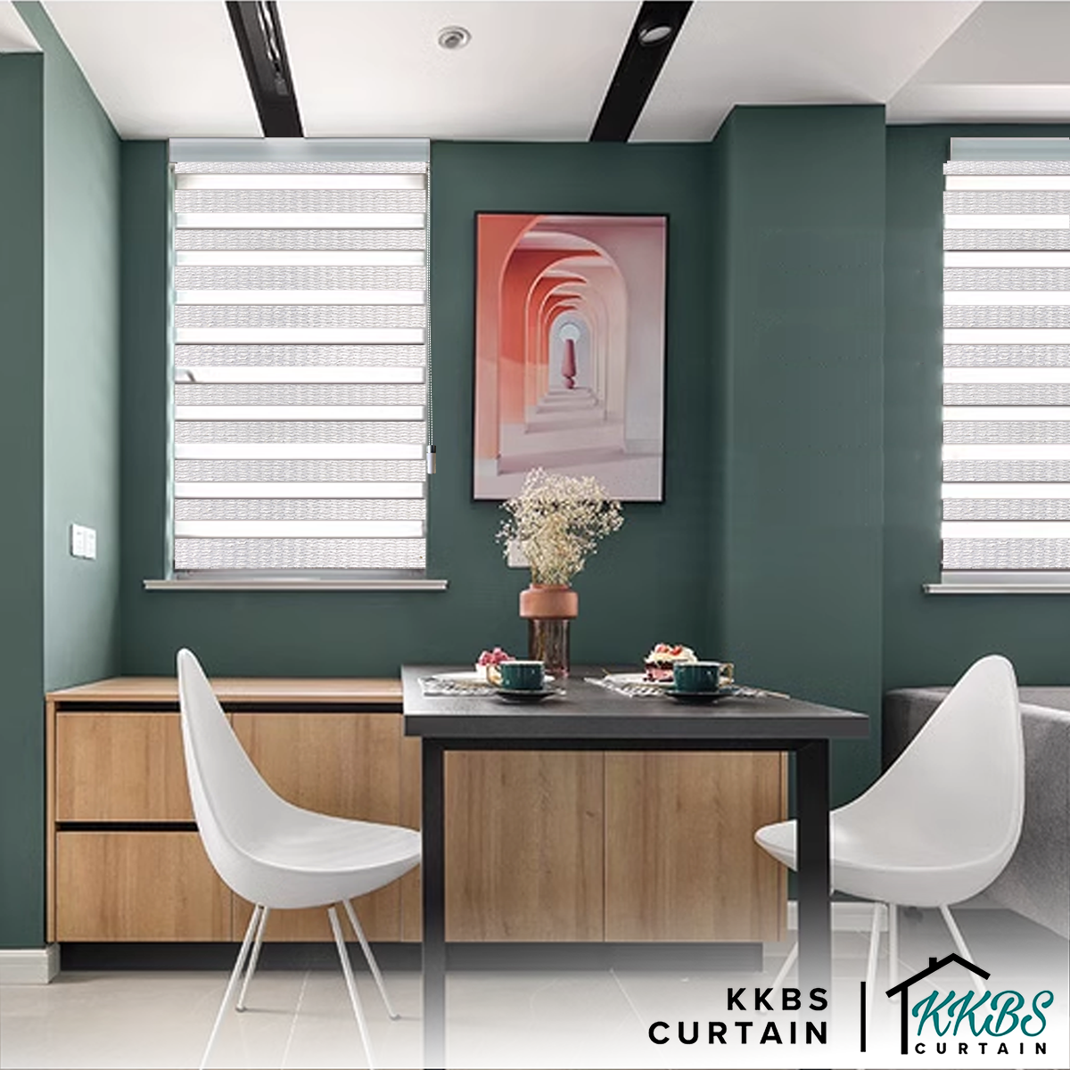 Antonio Blackout Zebra Blinds Custom Made