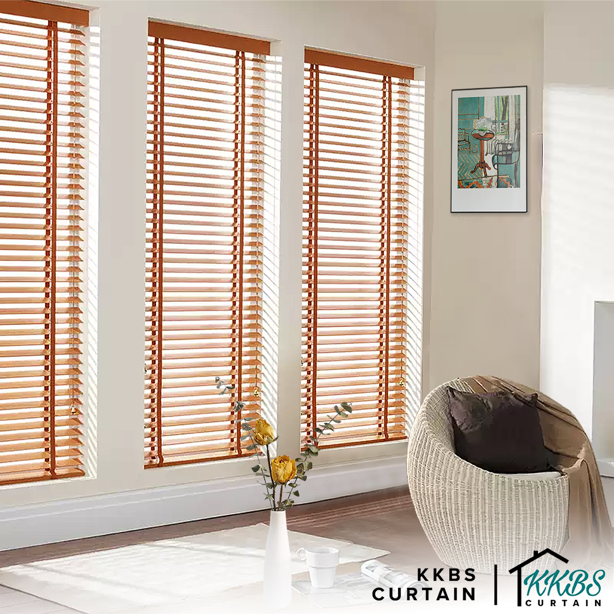 Tamayo 35mm Timber Blinds / Wooden Blinds Custom Made