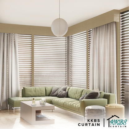 Nezuko 50mm Faux Wood Blinds Waterproof Custom Made