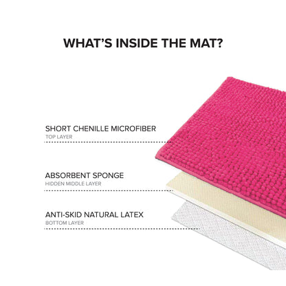 Chenille Microfiber Short Hair Floor Mat / Door Mat
