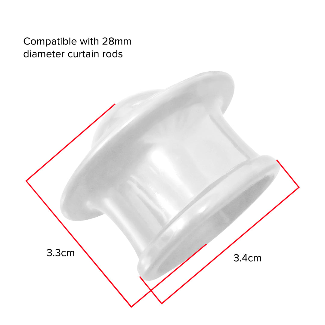 Morandy Curtain Rod End Cap Pearl White Colour