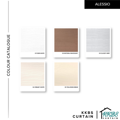 Alessio 35mm Faux Wood Blinds Waterproof Custom Made