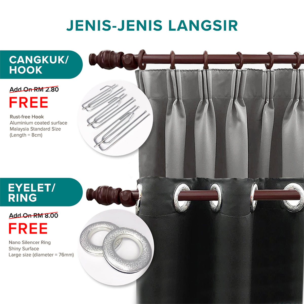 Canola 80%+ Blackout Curtain Minimalist Hook &amp; Eyelet