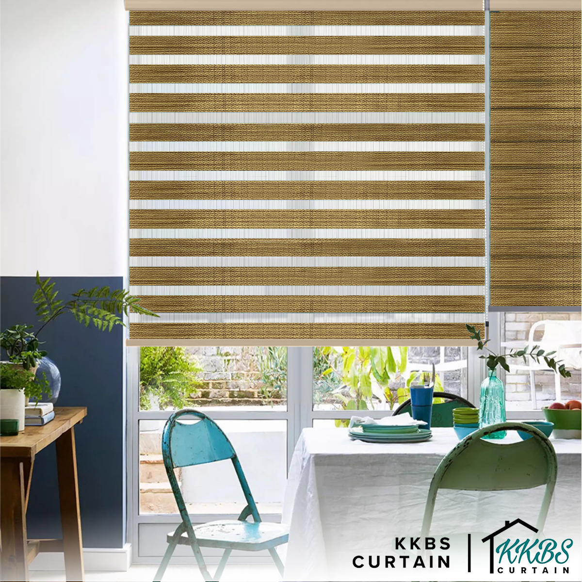 Felicio Semi Blackout Zebra Blinds Custom Made