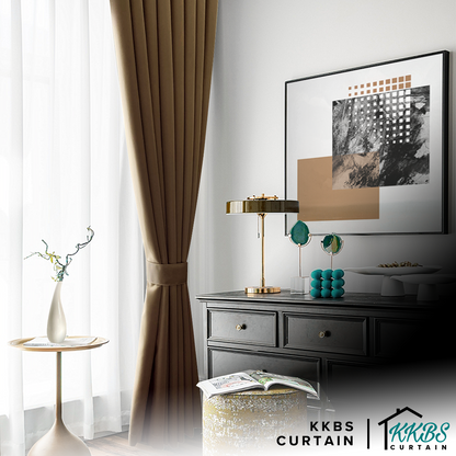 Canola 80%+ Blackout Curtain Minimalist Hook &amp; Eyelet