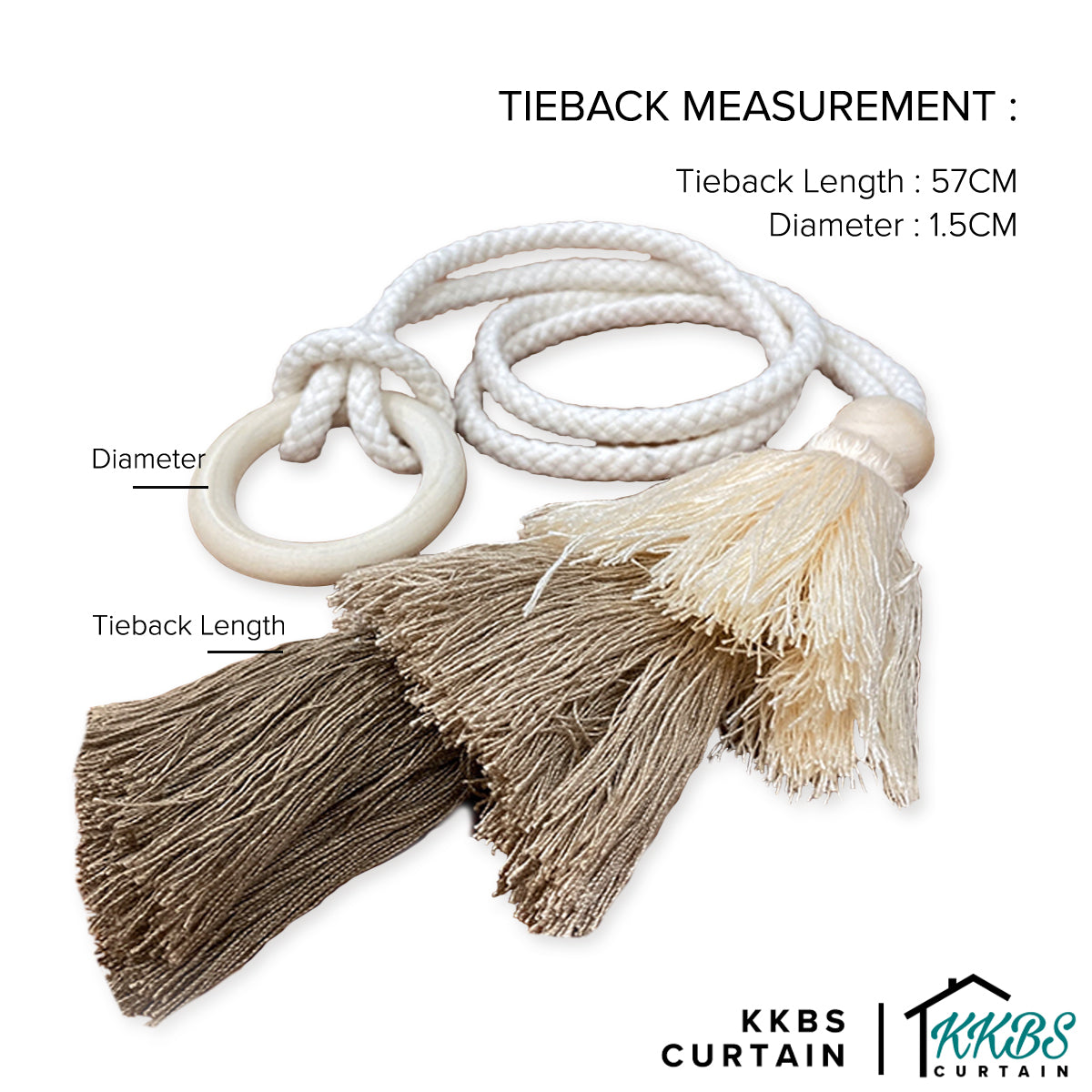 Muphie Tassel Curtain Tieback