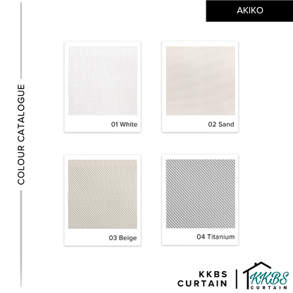 Akiko Sunscreen Roller Blinds Custom Made