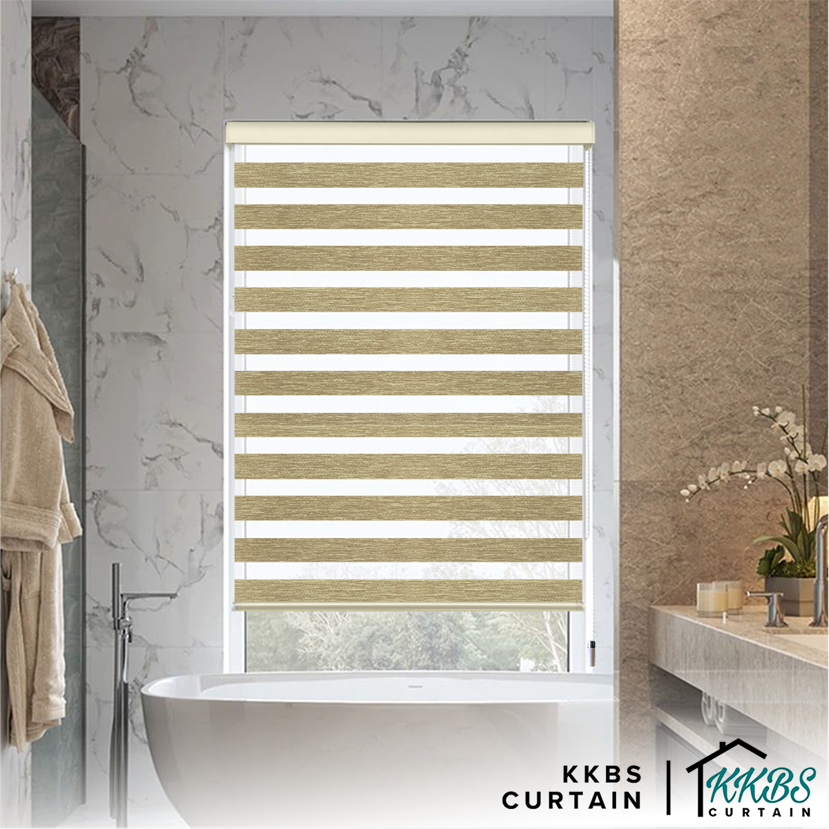 Santiago Semi Blackout Zebra Blinds Custom Made