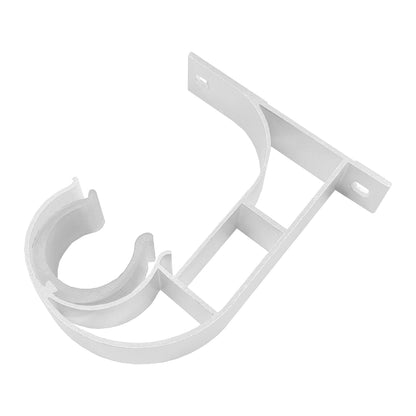Morandy Curtain Rod Single Ceiling Bracket - Pearl White