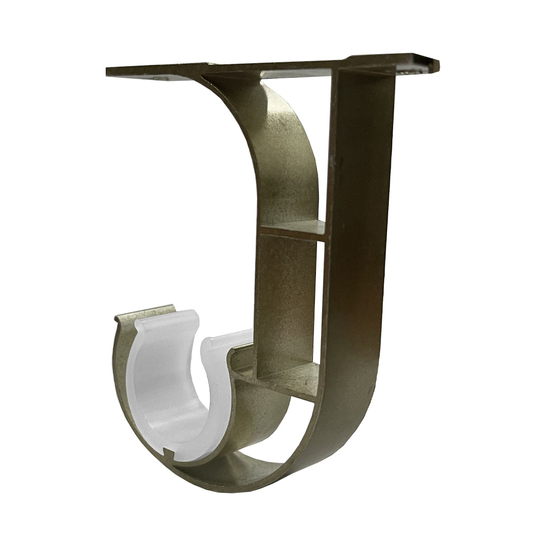 Morandy Curtain Rod Single Ceiling Bracket Luxury Champagne