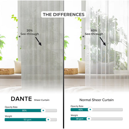 Dante Sheer Curtain Custom Made
