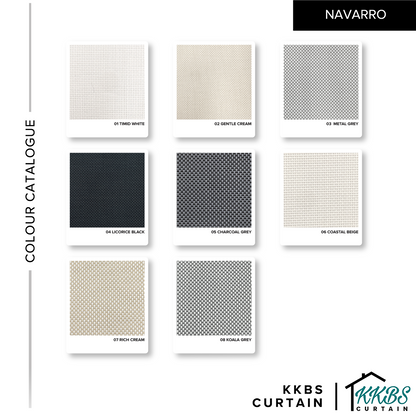 Navarro Sunscreen Roller Blinds Custom Made