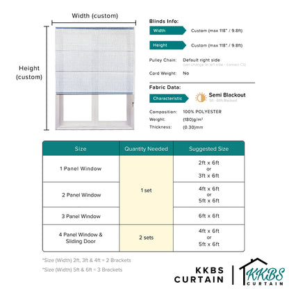Luciano Semi Blackout Roman Blinds Custom Made Page 2