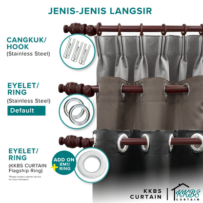 Lareefa 85-95% Blackout Curtain Ready Made (Page 1)