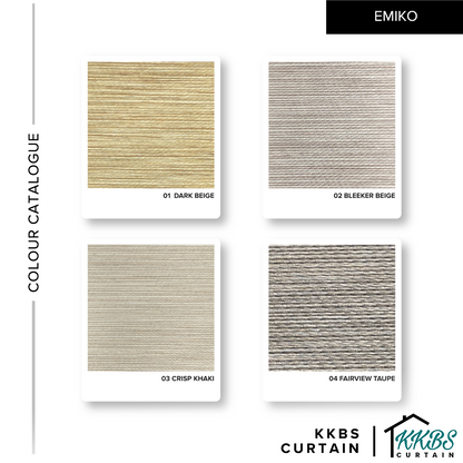 Emiko Semi Blackout Zebra Blinds Custom Made