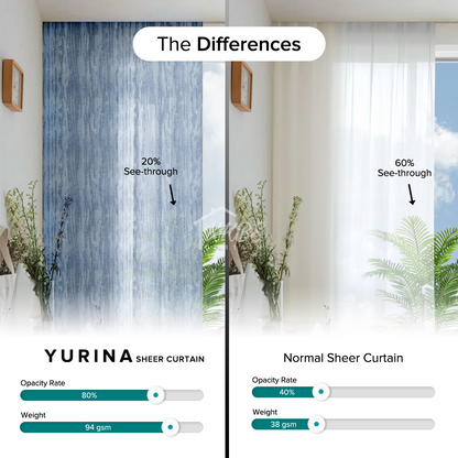Yurina Sheer Curtain Custom Made