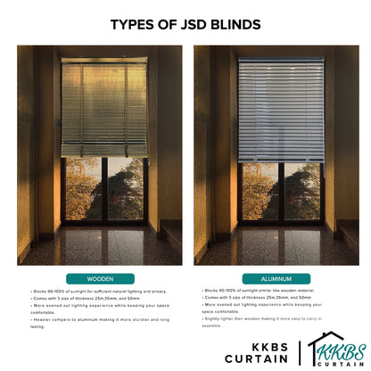 Nezuko 50mm Faux Wood Blinds Waterproof Custom Made