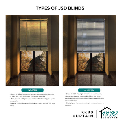 Calixto 50mm Timber Blinds / Wooden Blinds Custom Made